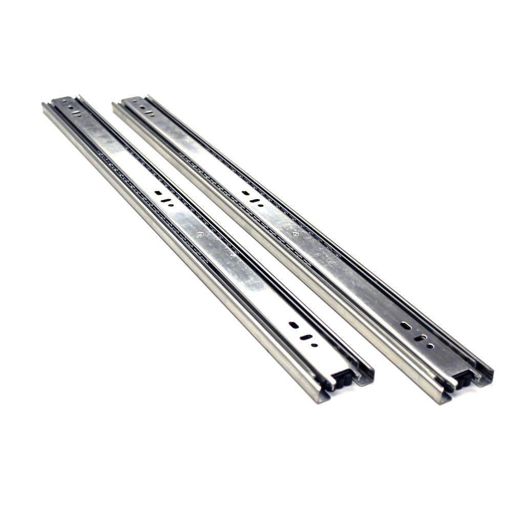 22 in. Side Mount Full Extension Ball Bearing Drawer Slide with Installation Screws 1-Pair (2 Pieces)