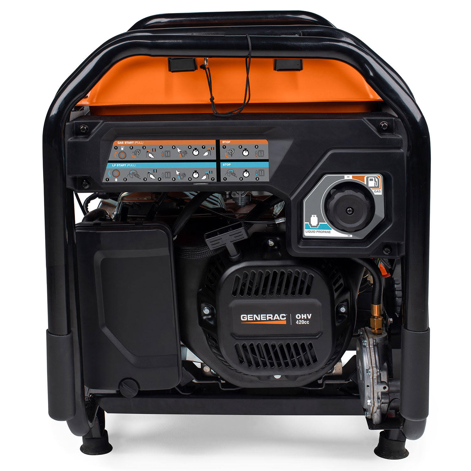 Generac GP7500E 9400W Dual Fuel Electric Start Portable Generator