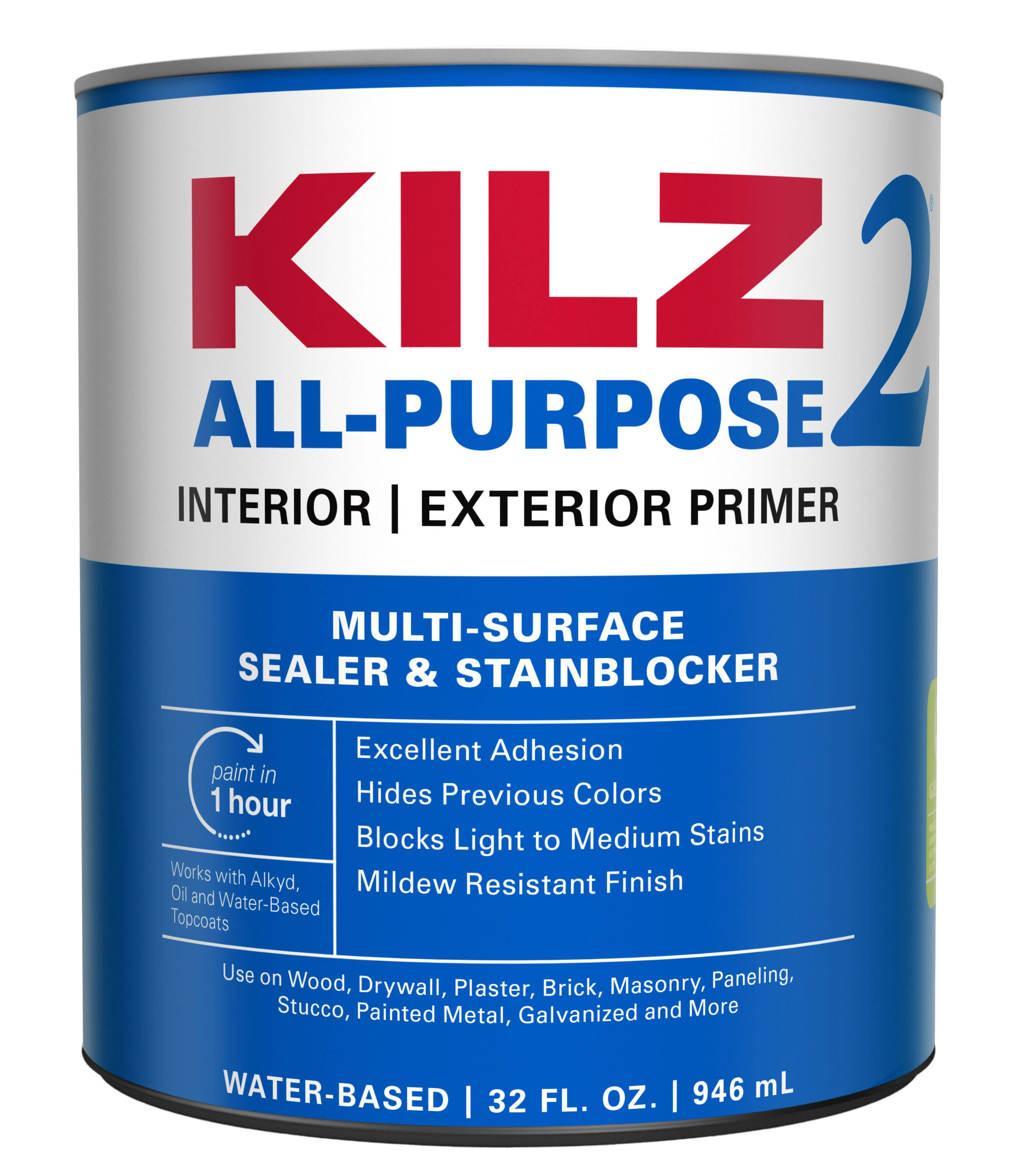 Masterchem Kilz 2 Latex Muti-Surface Stainblocker- 1 qt can