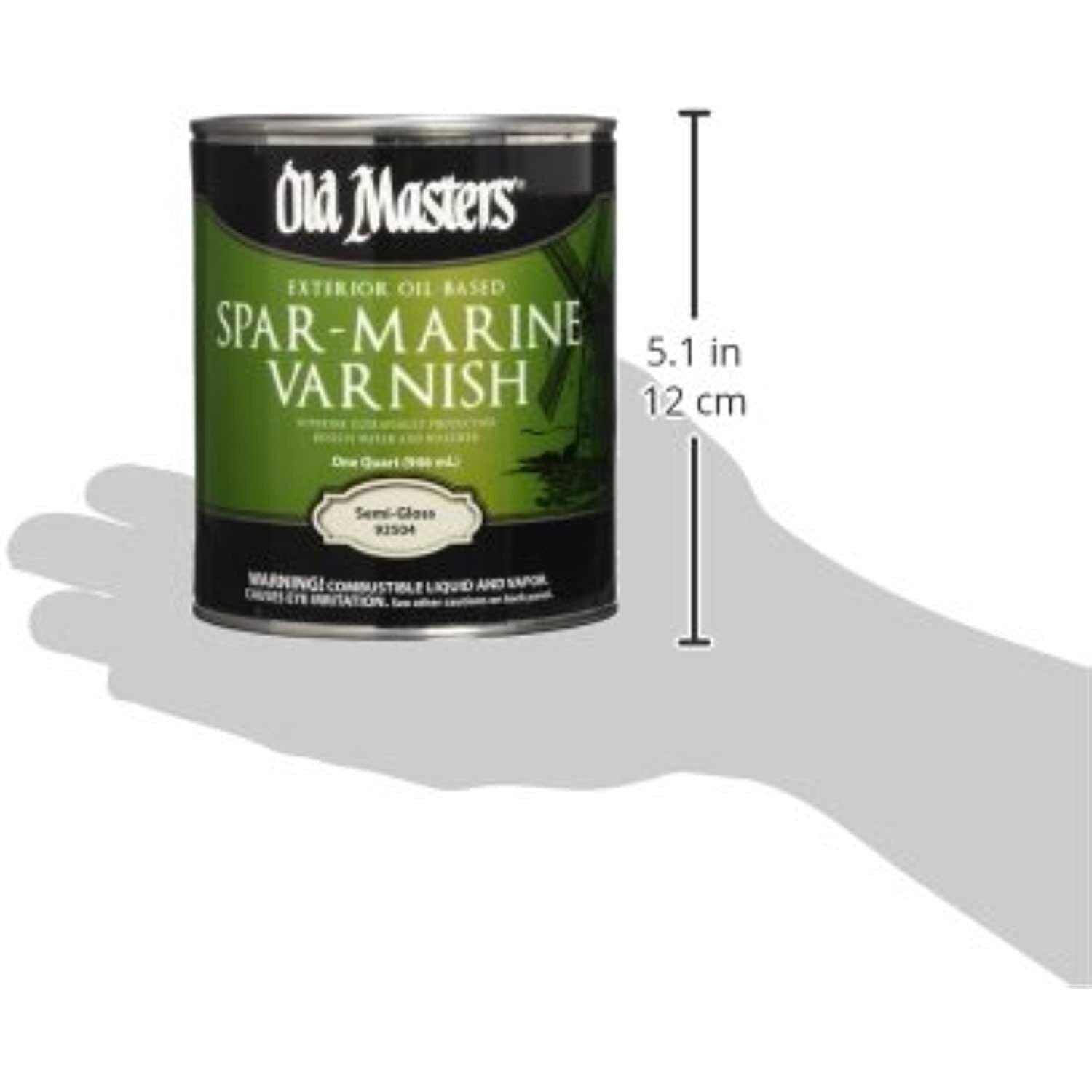 Old Masters 92504 qt Semi Gloss Spar Marine Varnish