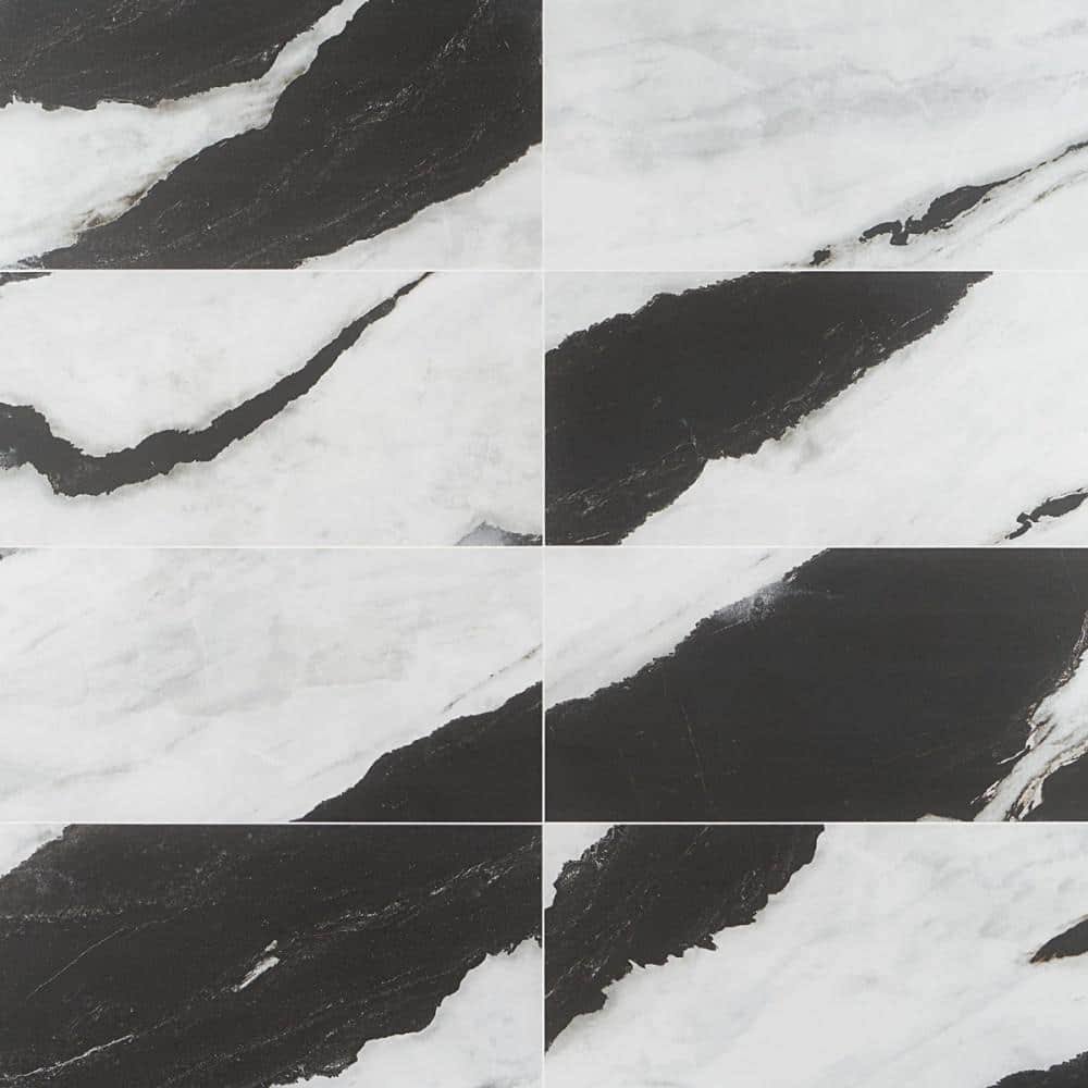 Ivy Hill Tile Saroshi Panda White 11.81 in. x 23.62 in. Matte Porcelain Floor and Wall Tile (15.5 Sq. ft./Case)