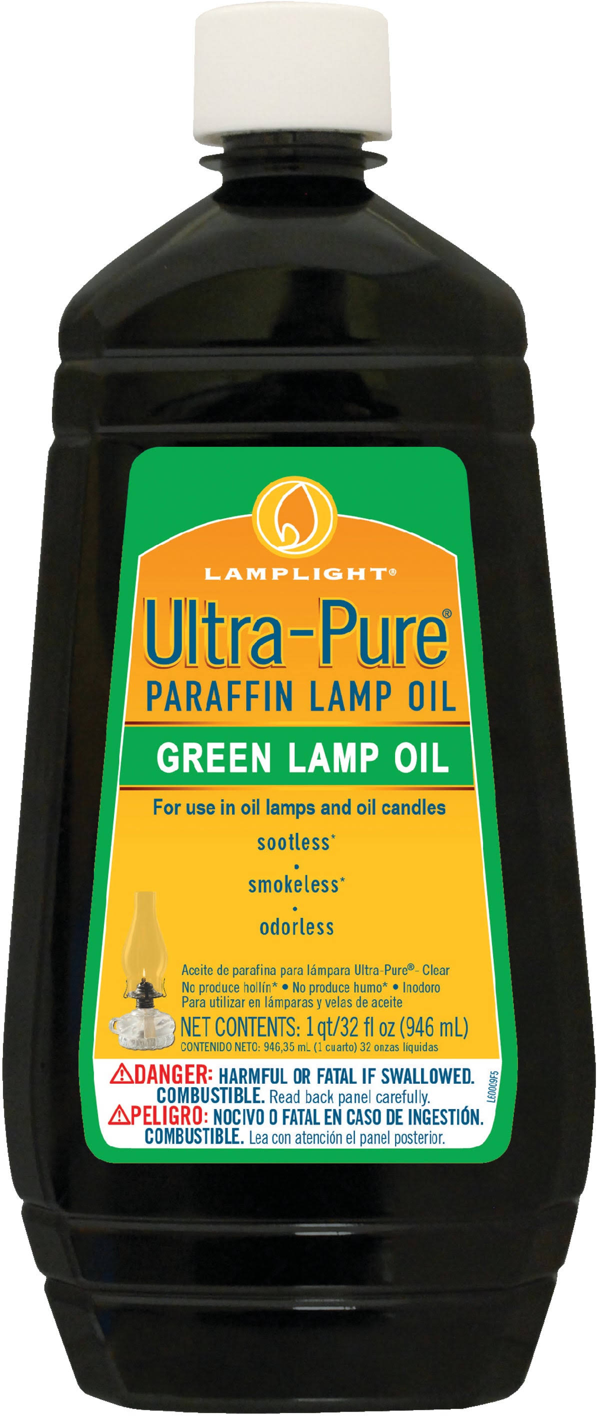 Lamplight, Green Ultra-Pure Lamp Oil, 32-Ounce