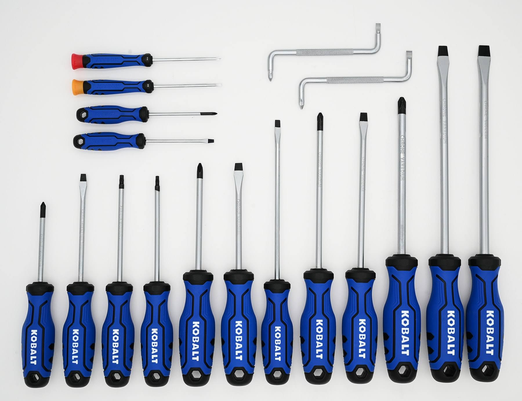 Kobalt Plastic Handle Magnetic Assorted Screwdriver Set- 18 Pieces