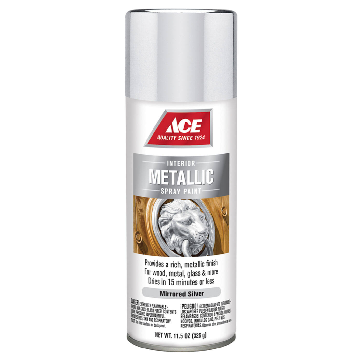 Ace Metallic Mirrored Silver Spray Paint 11.5 oz