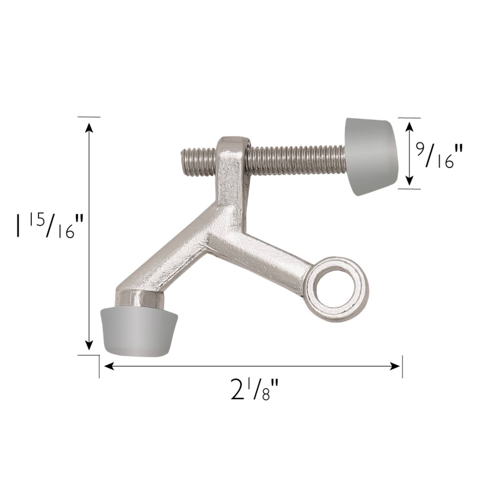 Design House 181784 Standard Hinge Pin Door Stop Satin Nickel 10-Pack