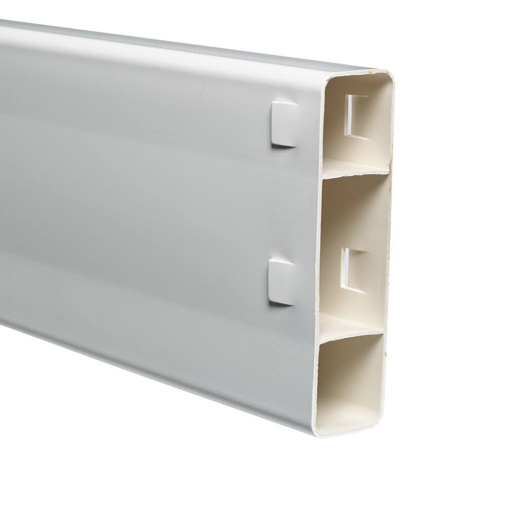 Outdoor Essentials 8 ft White Vinyl Ranch Fence Rail