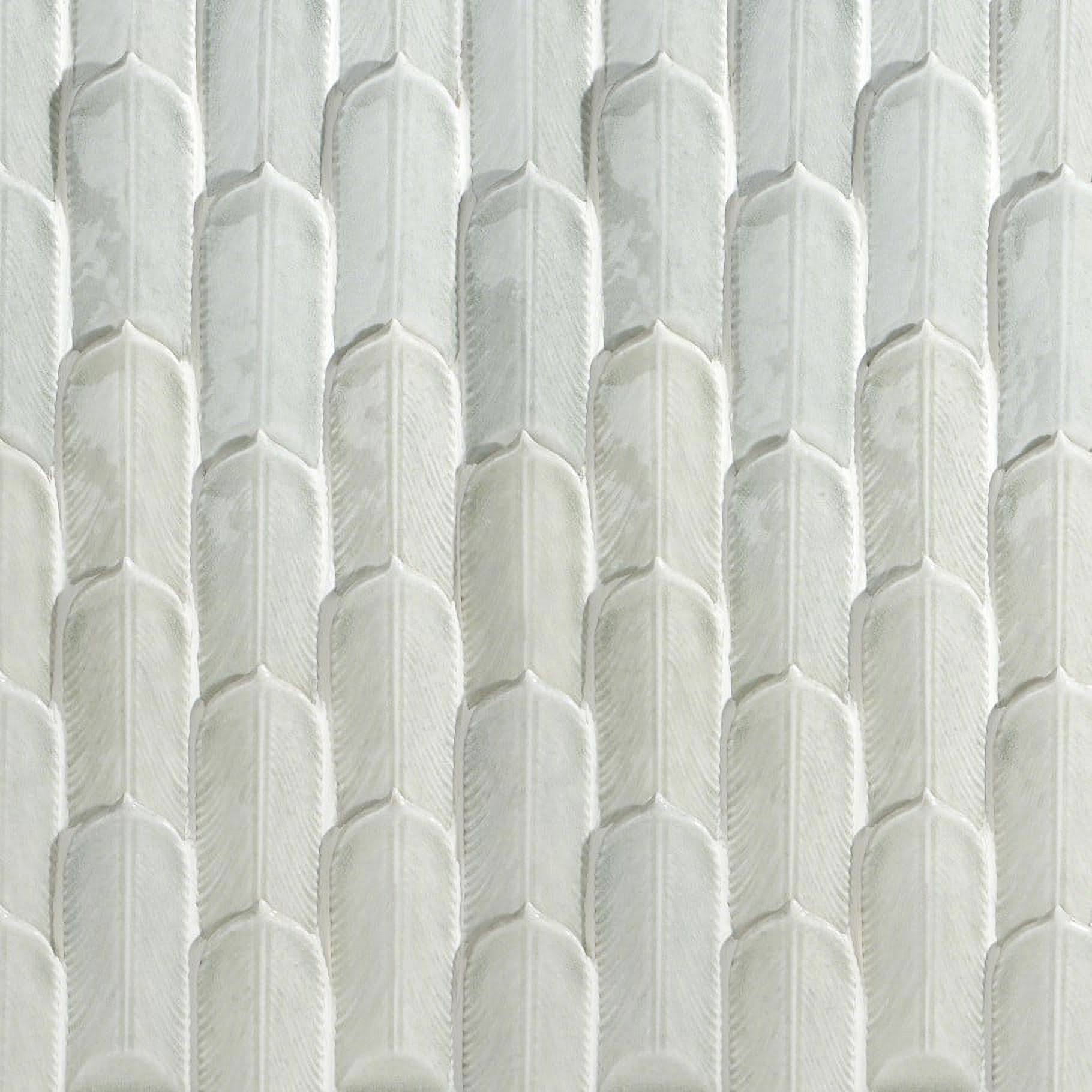 Bond Tile Prong Ice Polished Ceramic Mosaic Tile (1.13 Sq. ft. / Sheet)