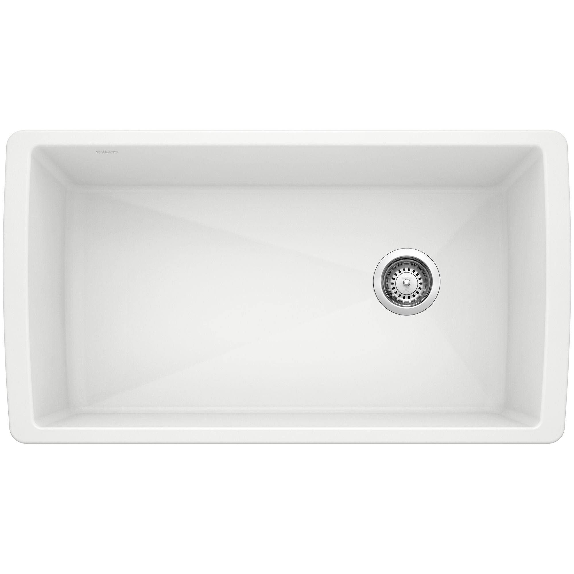 Blanco 441767 Diamond Undermount Super Single Bowl Kitchen Sink in White