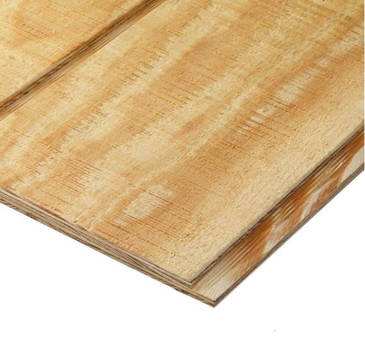 Plytanium T1-11 Natural/Rough Sawn SYP Plywood Panel Siding (0.594-in x 48-in x 96-in)
