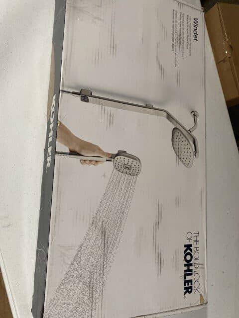Kohler Windet Showering Rail Combo in Vibrant Brushed Nickel