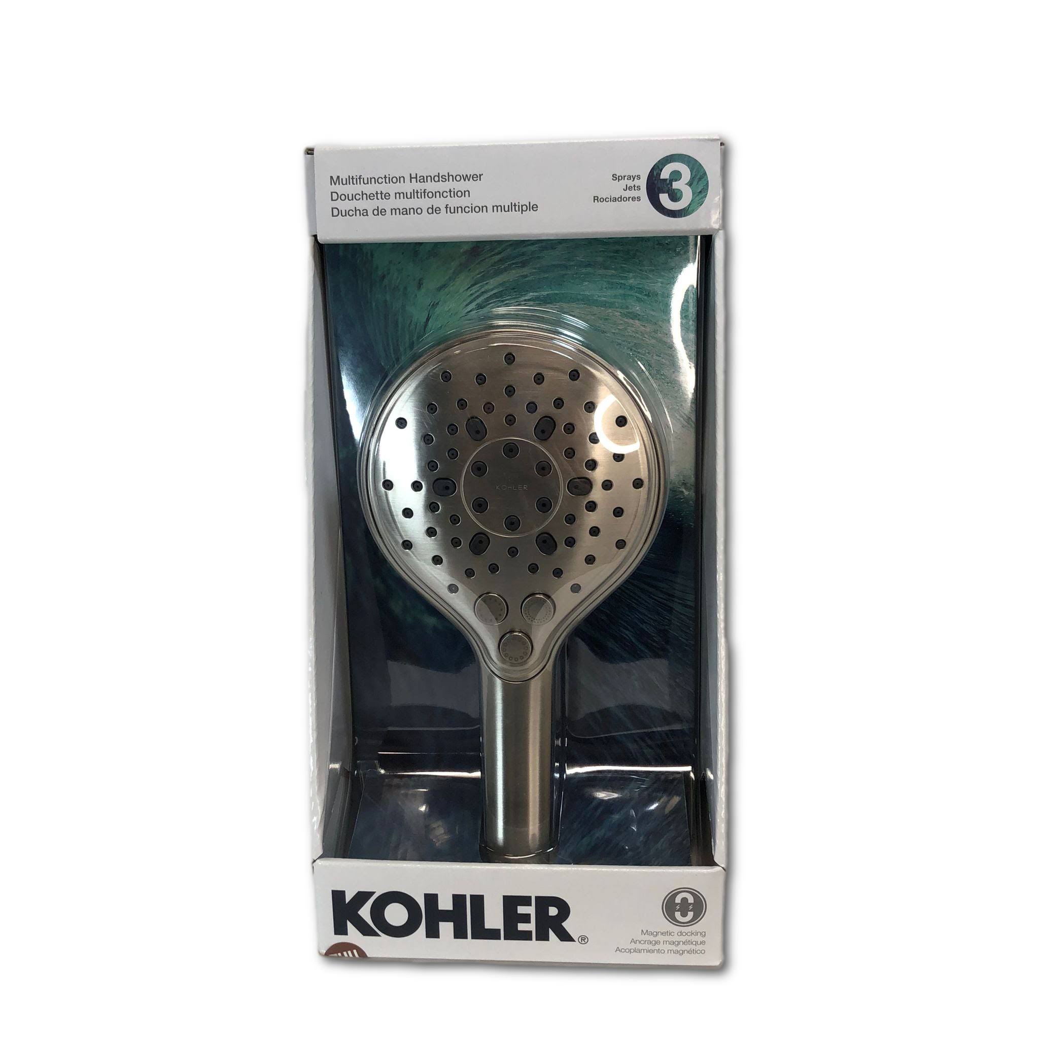 Kohler Prosecco Multifunction Brushed Nickel Handheld Shower