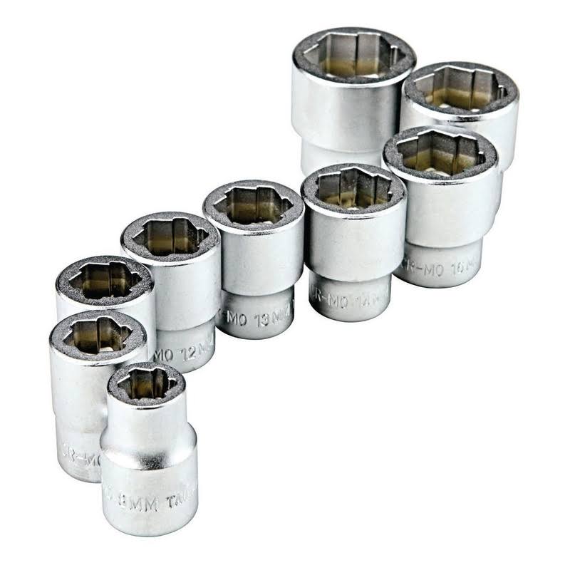 Pittsburgh Pro 3/8 in. Drive Metric Bolt Extractor Socket Set, 9-Piece