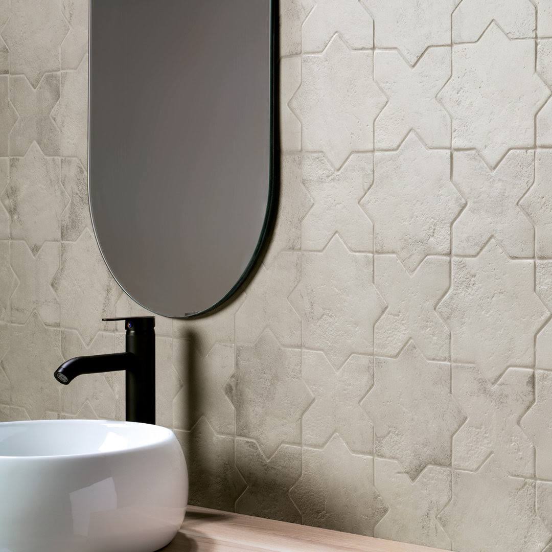 Ivy Hill Tile Tripoli Star-Crossed Dove Gray 6.1 in. x 11.9 in. Terracotta Look Porcelain Floor and Wall Tile (8.26 Sq. ft./Case)