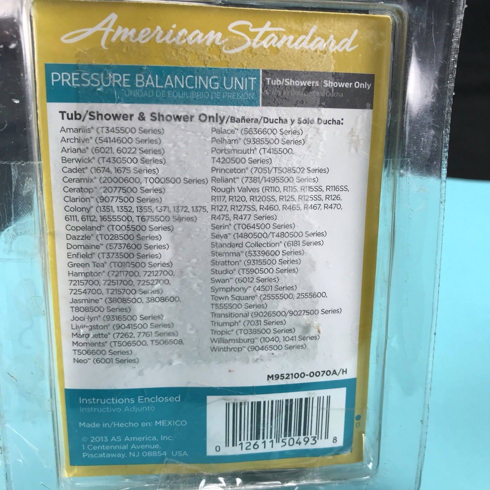 American Standard Pressure Balancing Unit