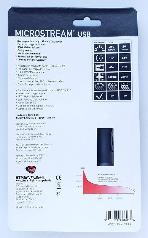 Streamlight- Microstream USB Black