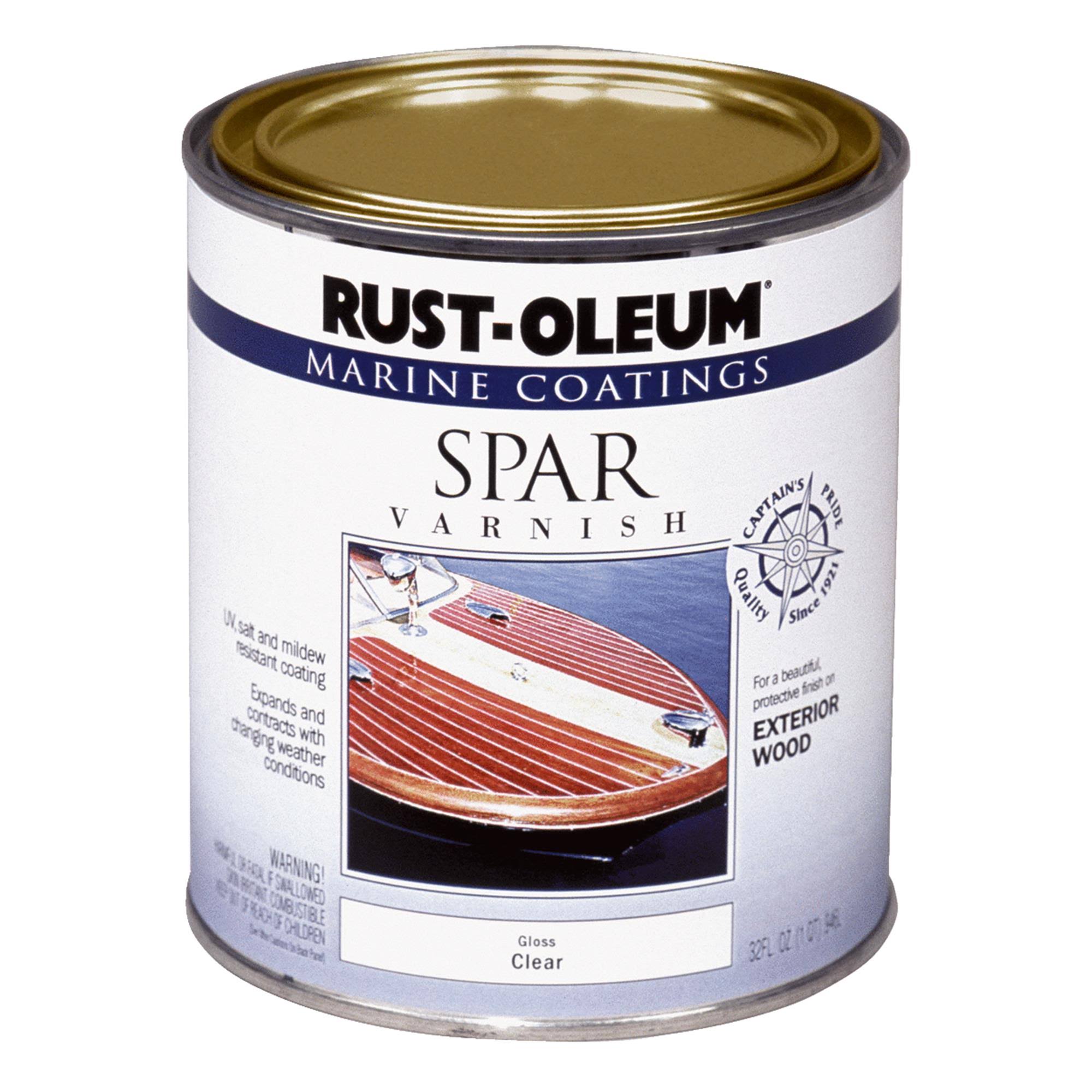Rust-Oleum Gloss Clear Marine Spar Varnish 1 qt.