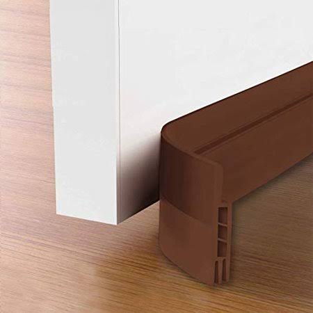 Suptikes 2 Pack Door Draft StopperDoor Sweep for Exterior & Interior Doors,Door Bottom Seal Dust and Noise Insulation Weather Stripping Draft Guard