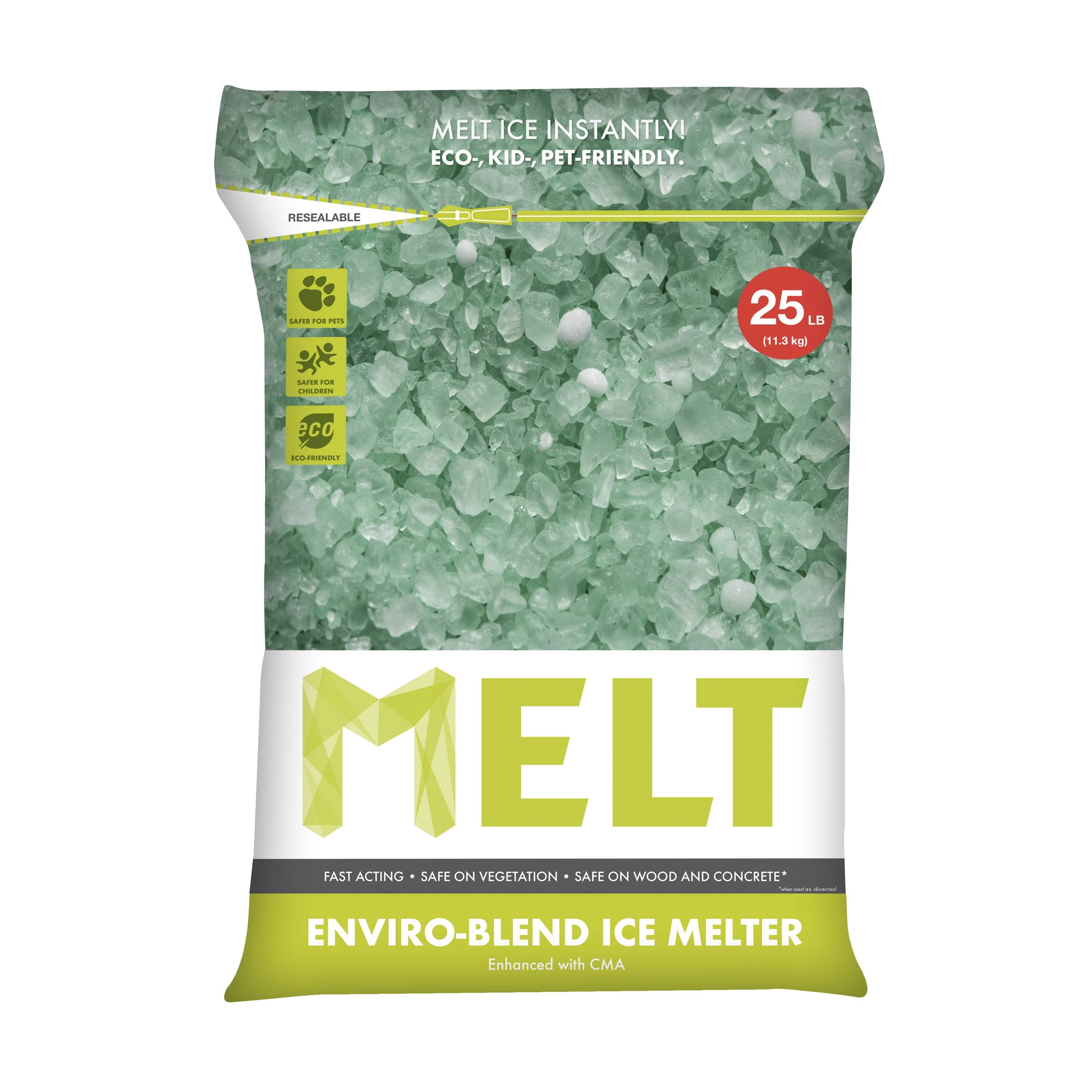 Snow Joe Melt 25-lb Premium Enviro Blend Ice Melter w/CMA- Resealable Bag