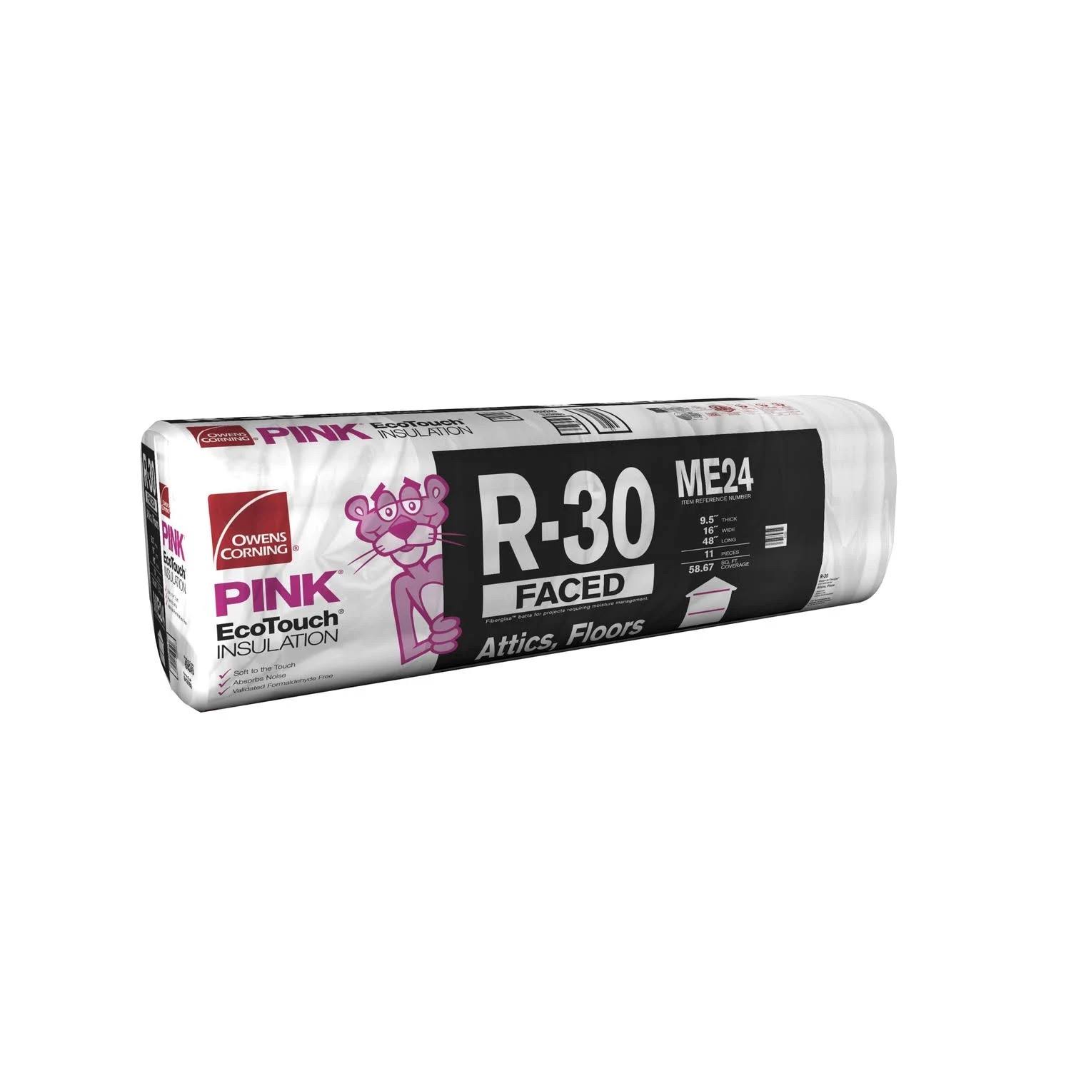 Owens Corning 16 in. W x 48 in. L 30 Kraft Insulation Batt 58.67