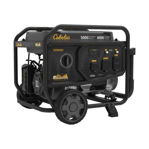 Cabela's Outdoorsman Series 5,000W/4,000W RV-Ready Portable Generator with Wheel Kit