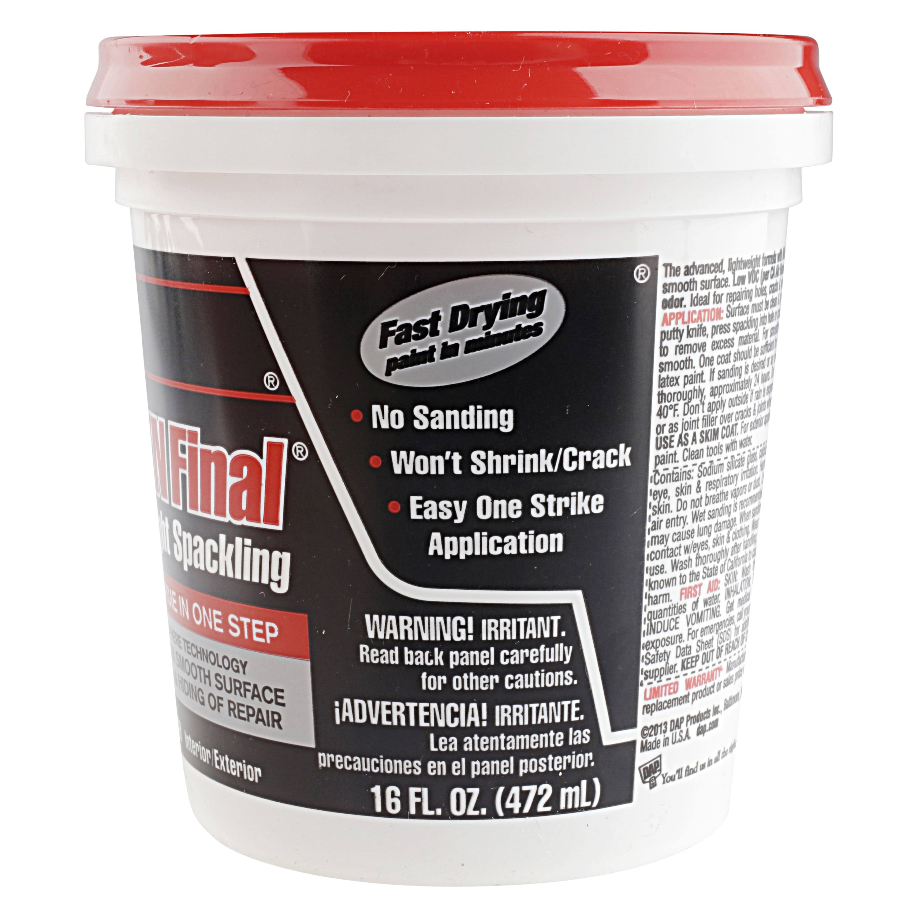 Dap Fast'N Final Lightweight Spackling