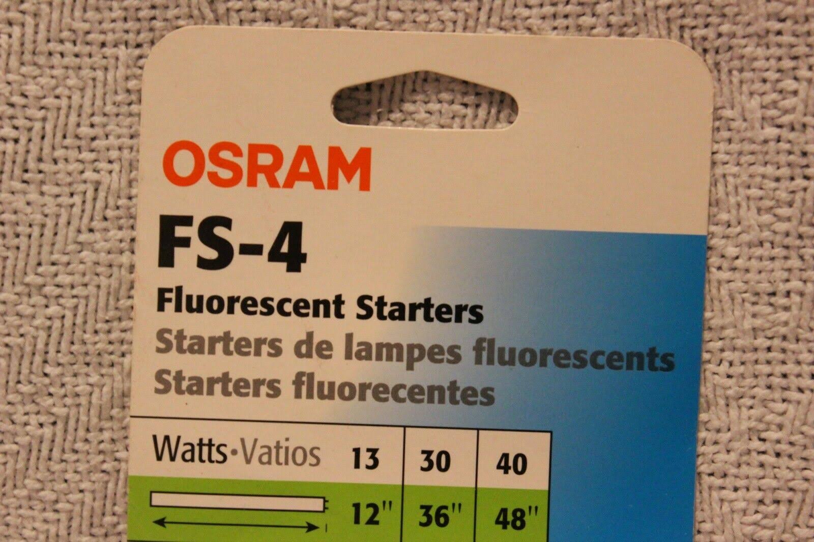 Sylvania Fluorescent Ballast Starter 2-Pack 42938