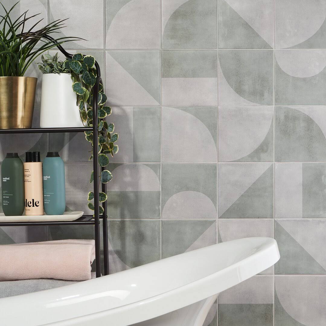 Ivy Hill Tile Quincy Green 7.87 in. x 7.87 in. Matte Porcelain Floor and Wall Tile (11.19 Sq. ft./Case)