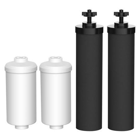 Aquacrest Replacement Water Filter Compatible with Black Berkey Filters Bb9-2 u0026 Berkey Fluoride Filters PF-2 Combo Pack