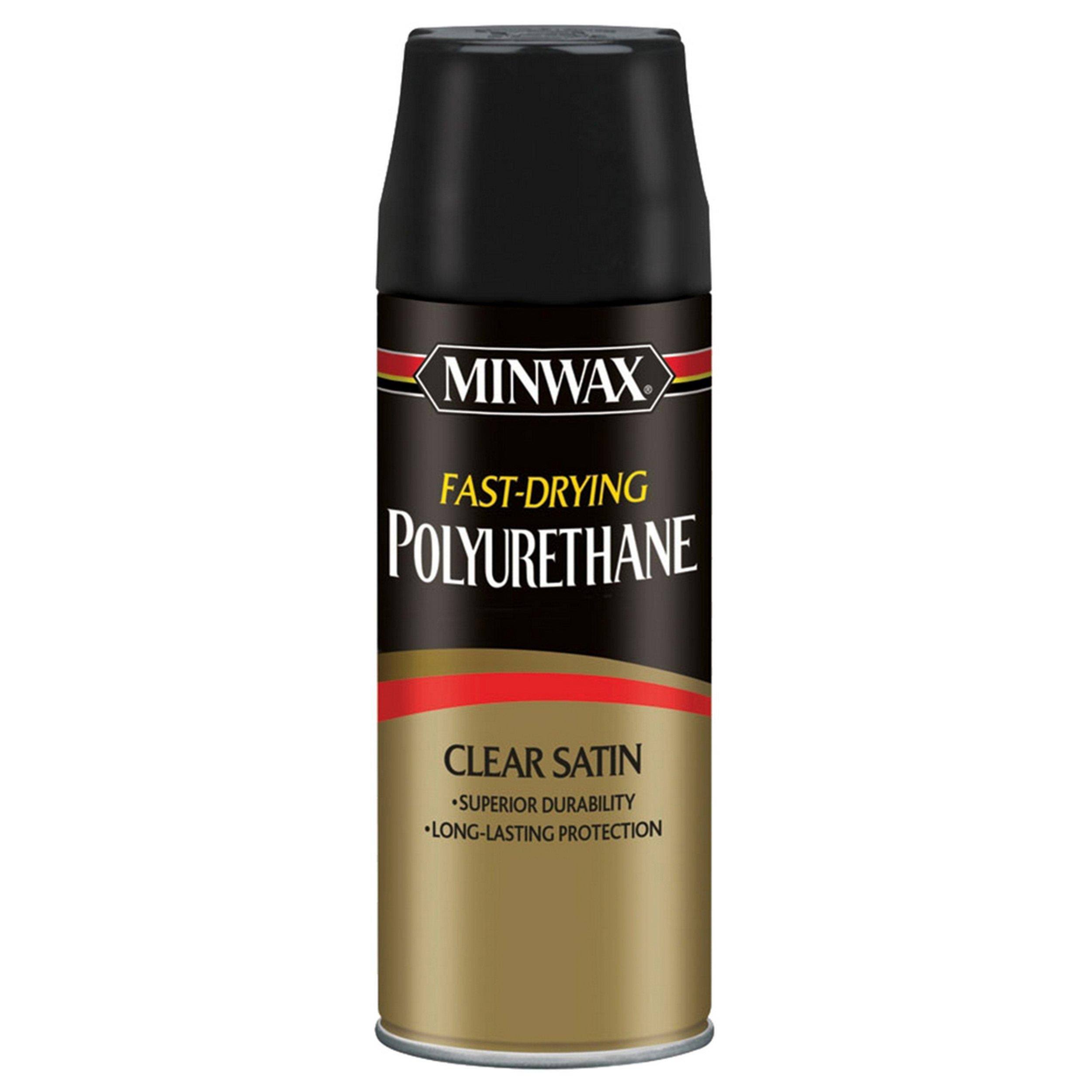 Minwax 11.5 oz. Fast-drying Clear Satin Polyurethane Spray