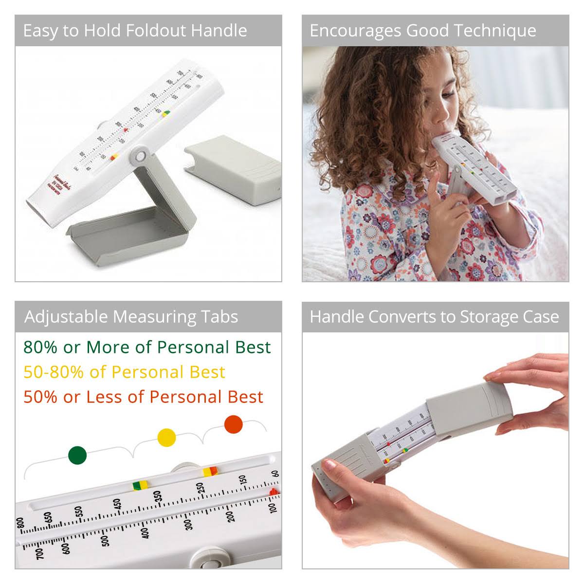 Personal Best Personal Best Peak Flow Meter, with Integrated Asthma Management Zone System