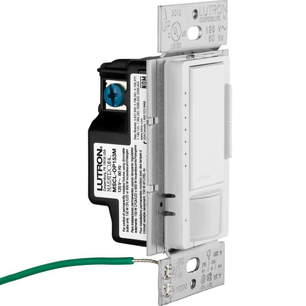 Lutron Motion Sensor & Dimmer, White