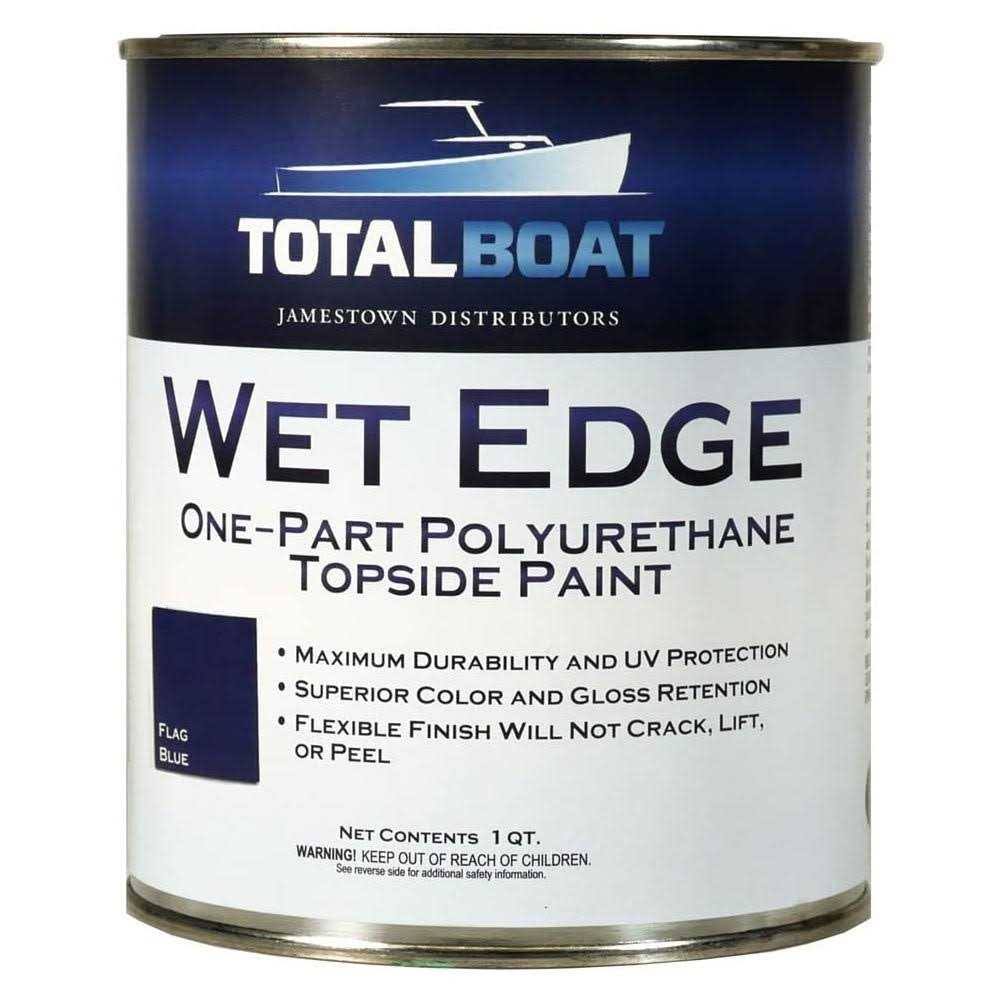TotalBoat Wet Edge Marine Topside Paint Fighting Lady Yellow Quart