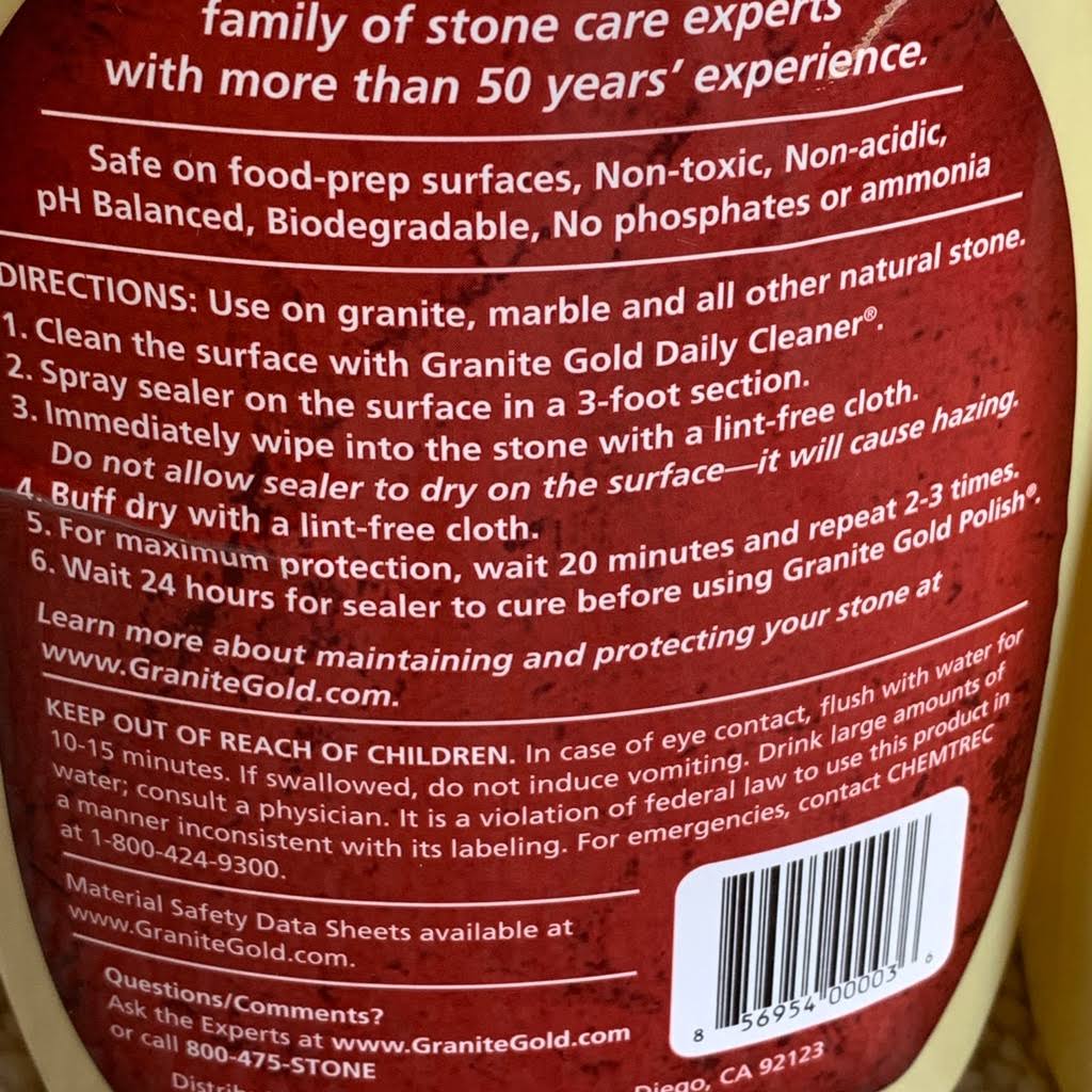 Granite Gold Sealer- 24 oz