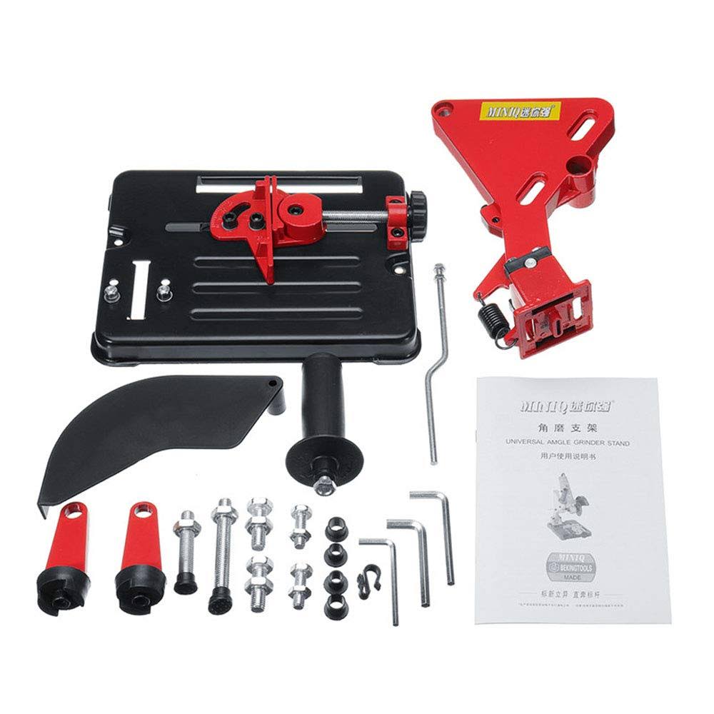 Angle Grinder Stand Grinder Holder Cutter Support Aluminum Bracket Iron base100-115-125 Angle Grinder Cutting (4in-4.5in-5in)