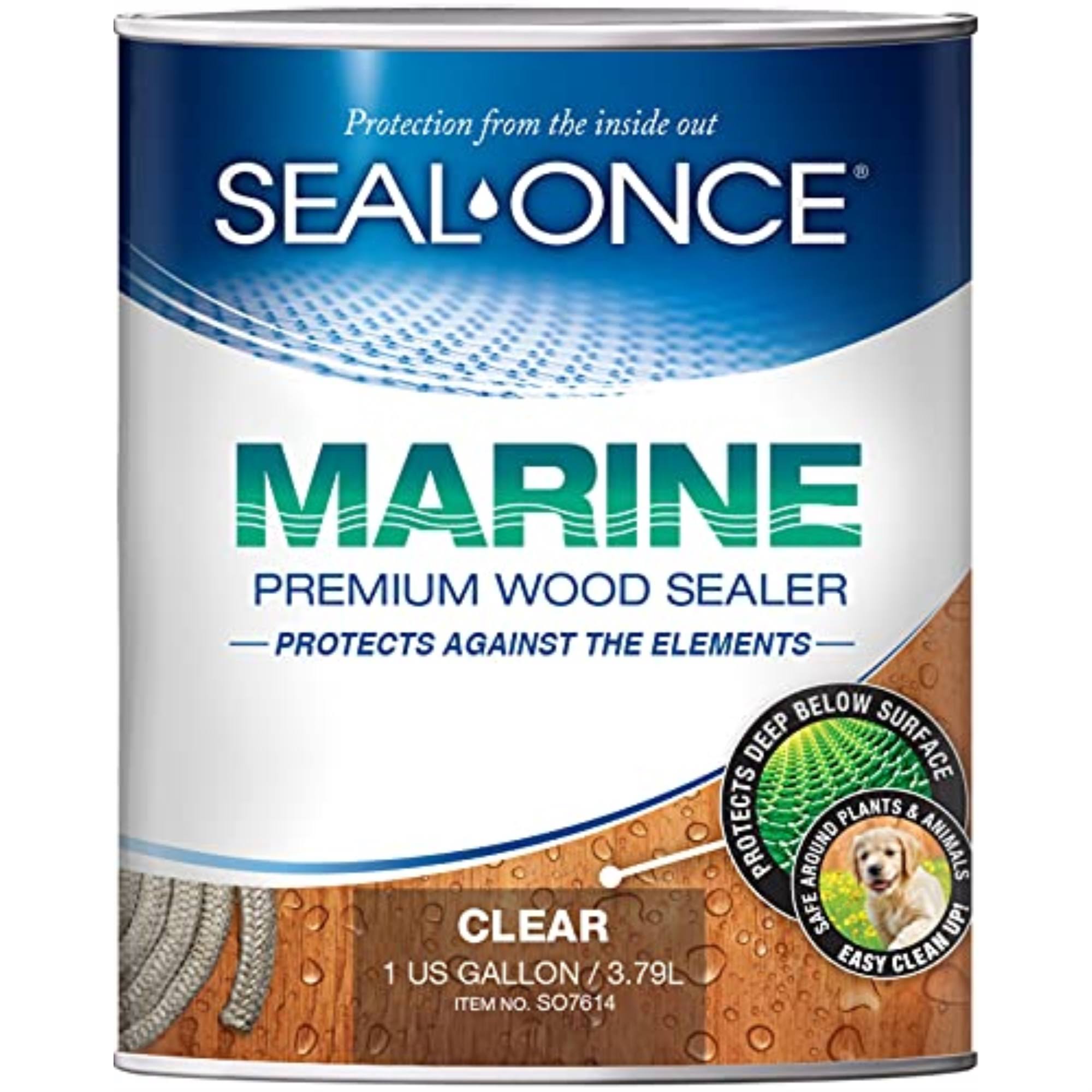 Seal-once- Marine Premium Wood Sealer (1 Gallon)