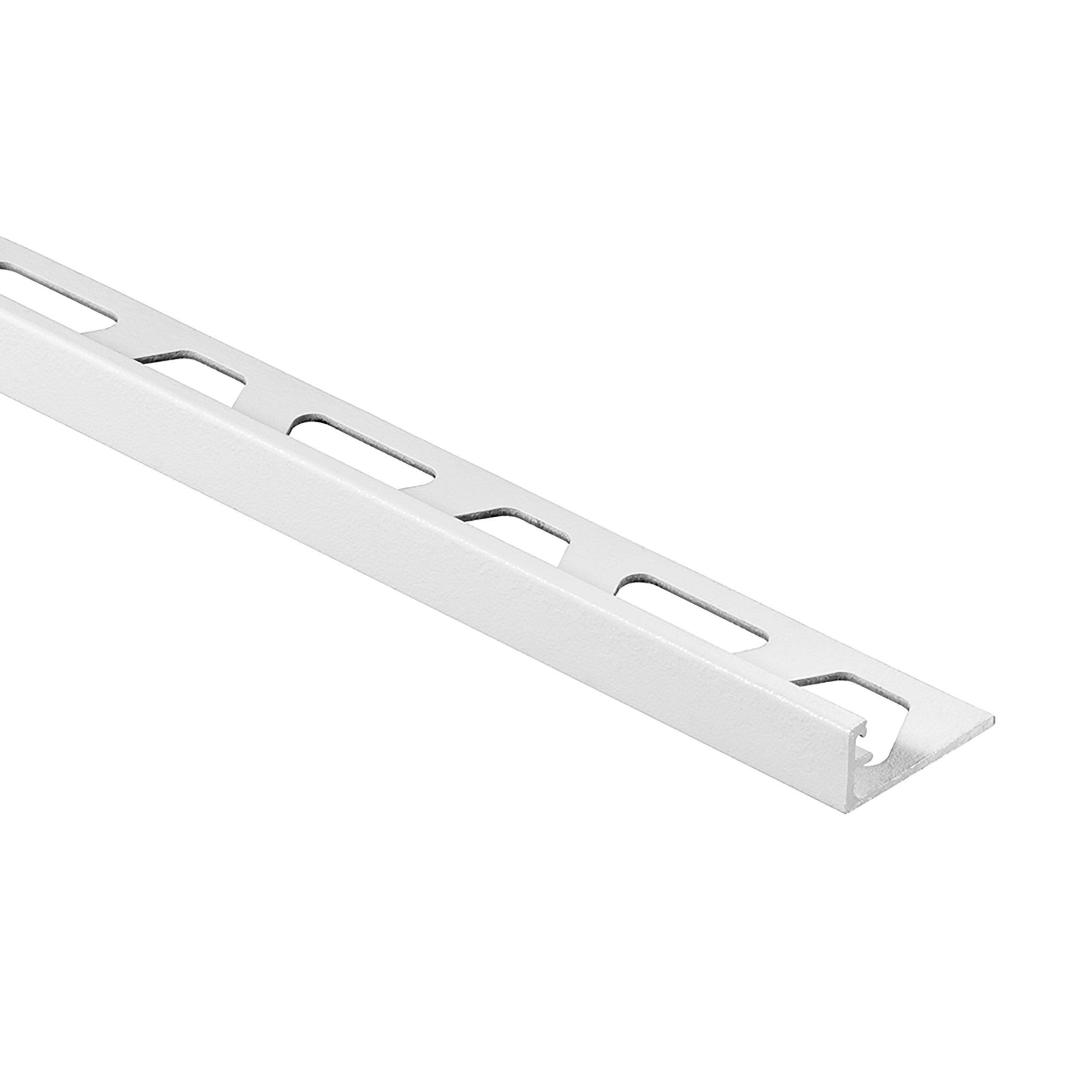 Schluter Jolly Edge Trim 3/8in. Aluminum Matte White