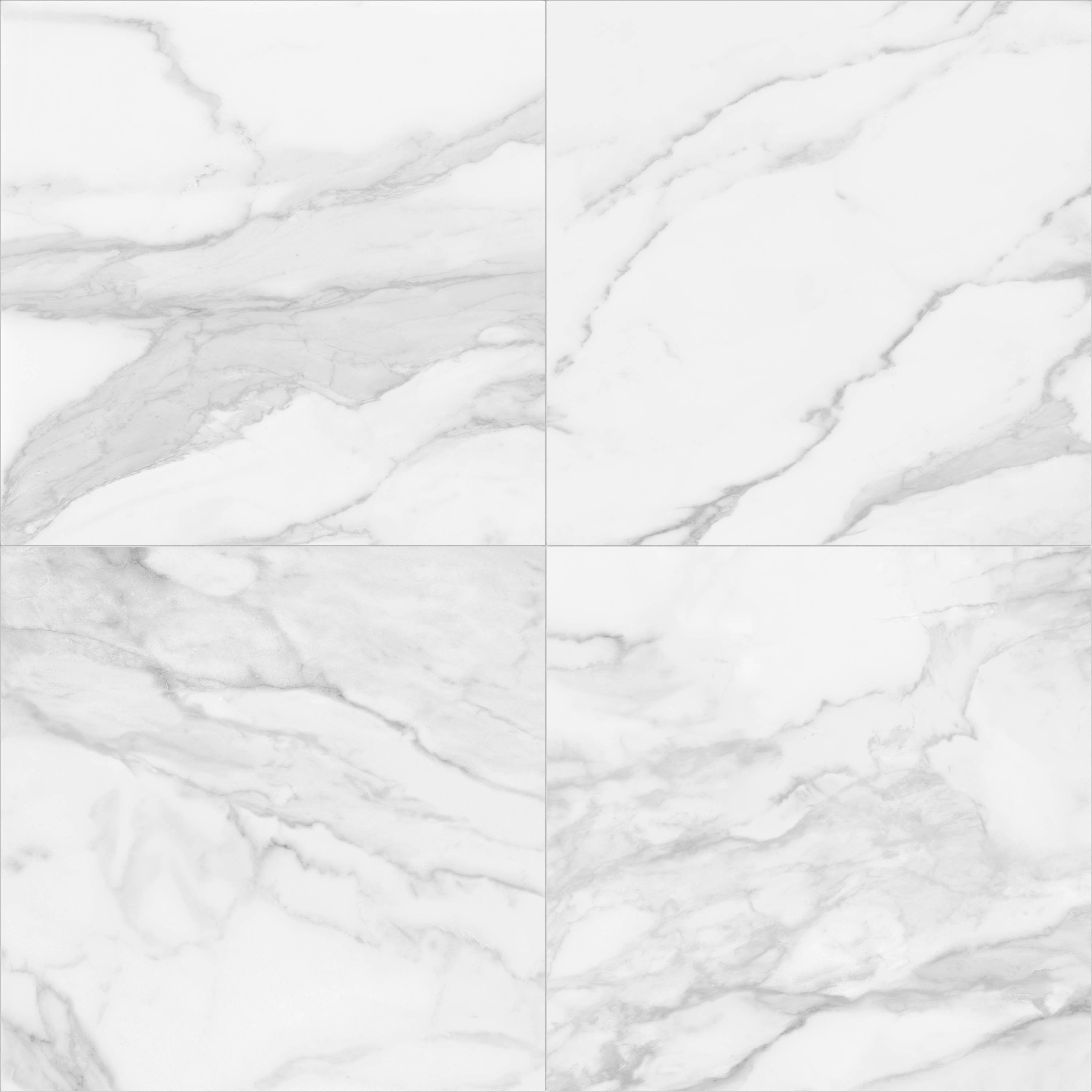 Satori Regent Statuario 24-in x 24-in Polished Porcelain Marble Look Floor and Wall Tile (3.87-sq. ft/ Piece)