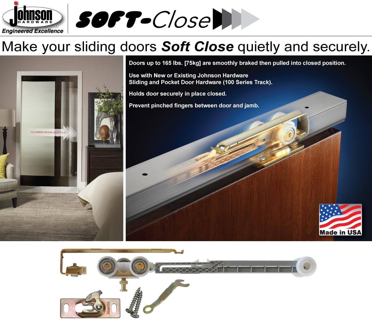 Johnson Hardware 1060SOFT Soft-Close Hardware Kit