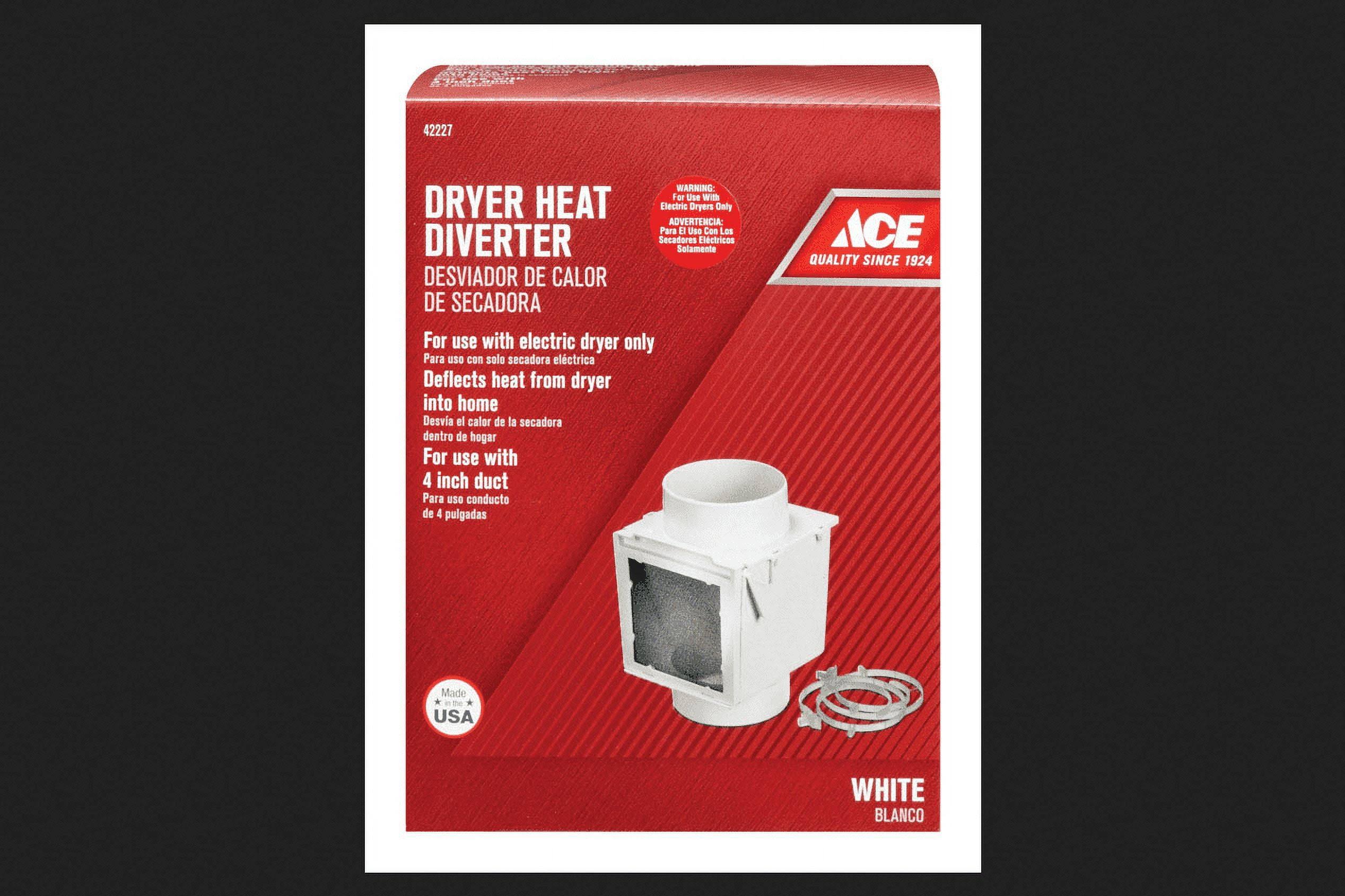 Ace 4 in. Dia. Heat Diverter White