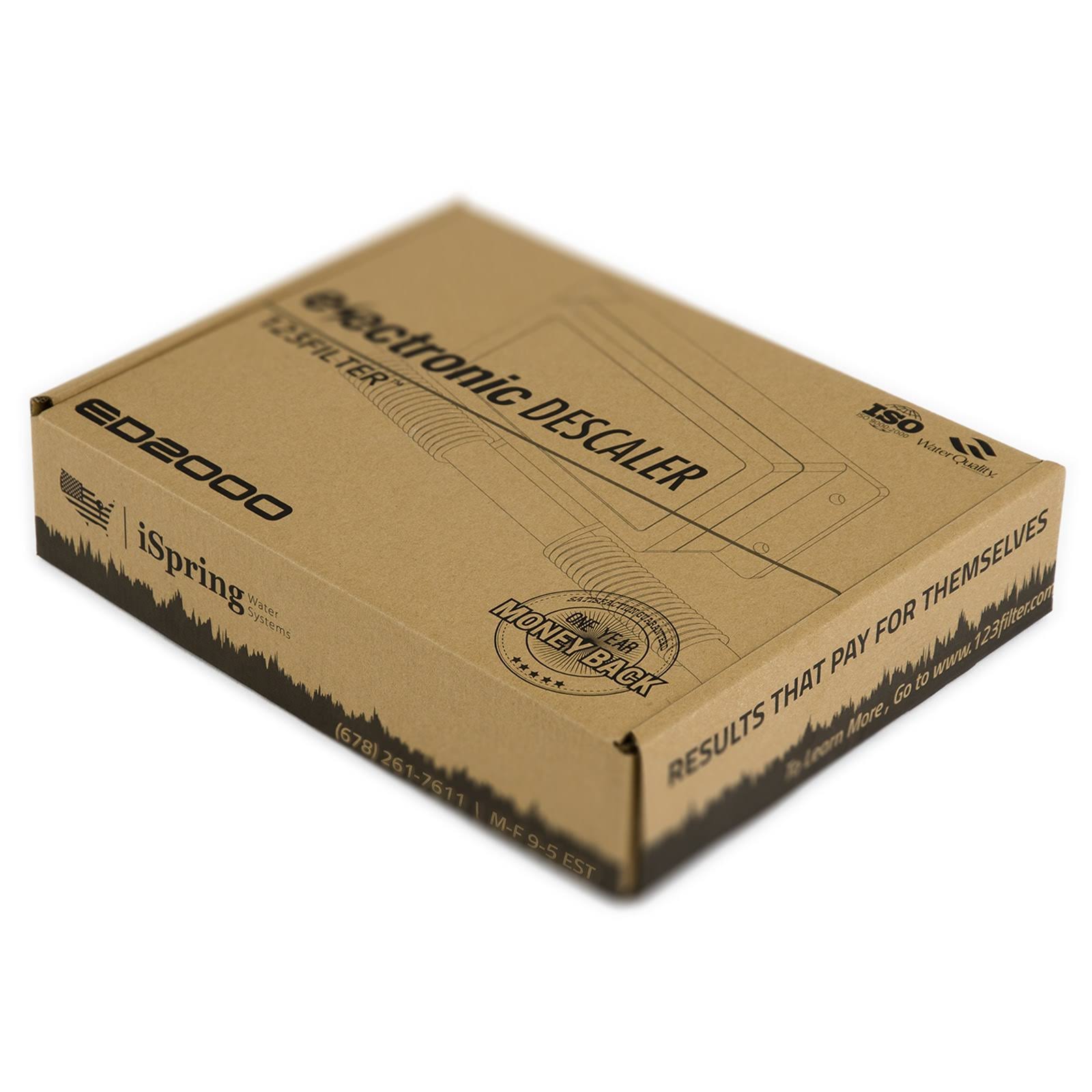 iSpring ED2000 Whole House Salt-Free Electronic Descaler Water Conditioner, Alternative Softener