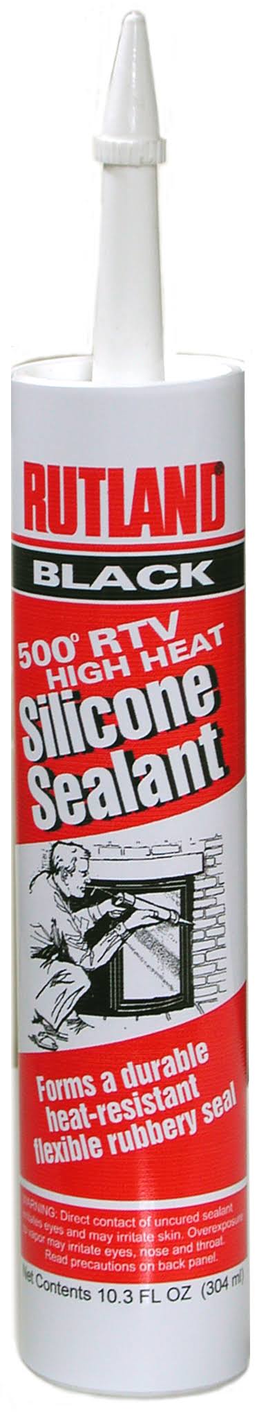 High Heat Silicone Sealant | Black | 10.3 oz Cartridge | Rutland