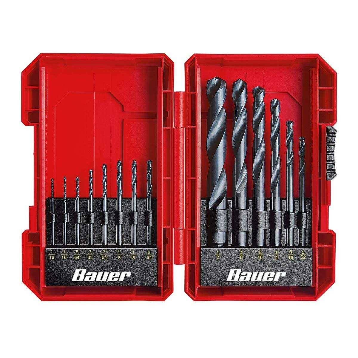 Bauer 14 PC Black Oxide Drill Bit Set 64893
