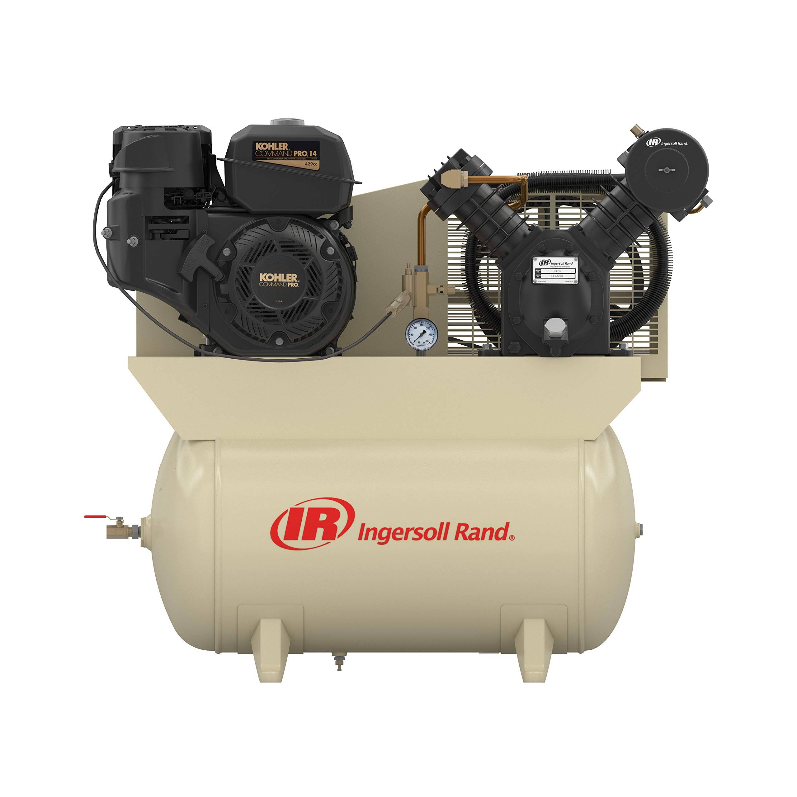 Ingersoll Rand 2475F14G Two-Stage GAS Powered Air Compressor, Kohler Engine, 14hp