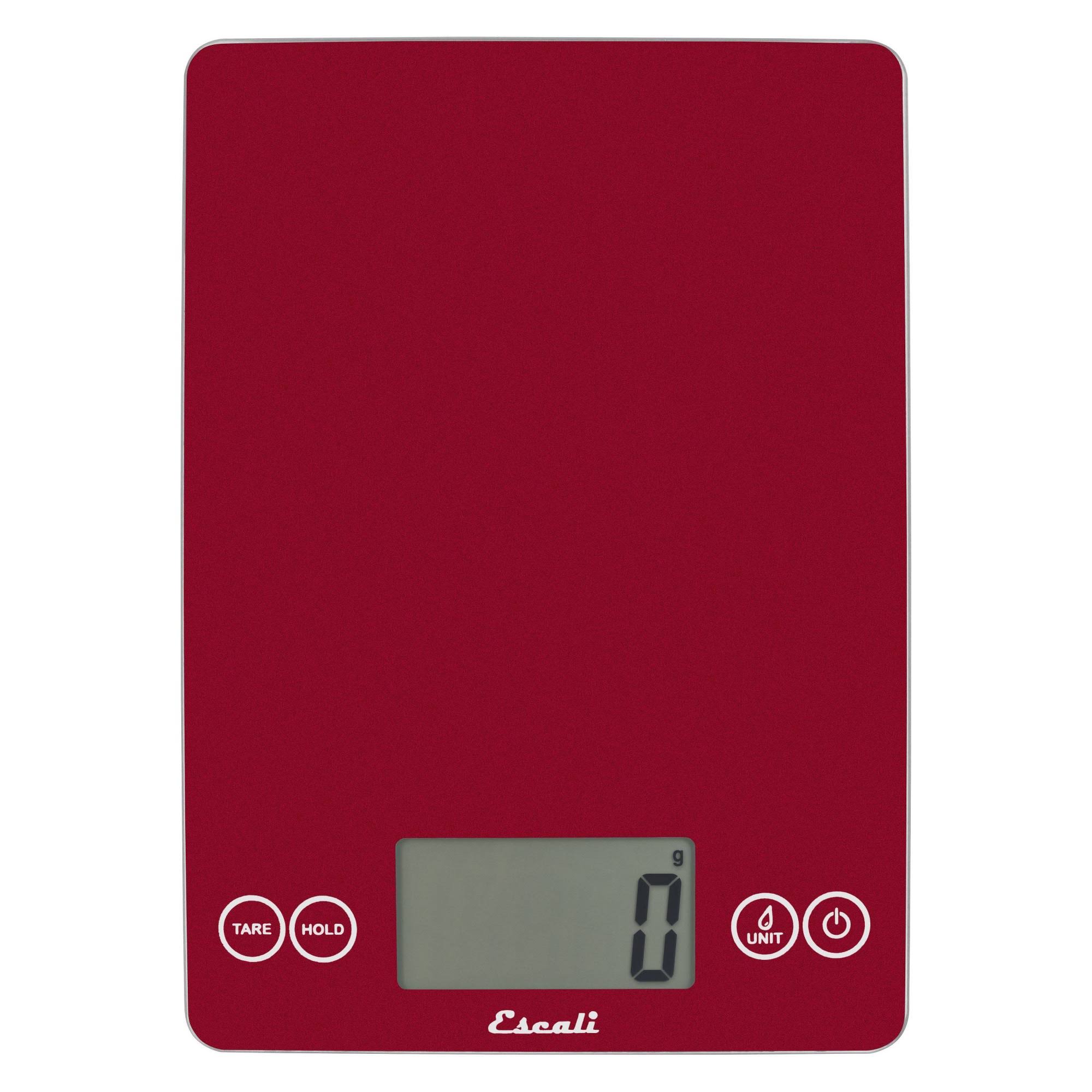 Escali Arti Glass Digital Scale Rio Red