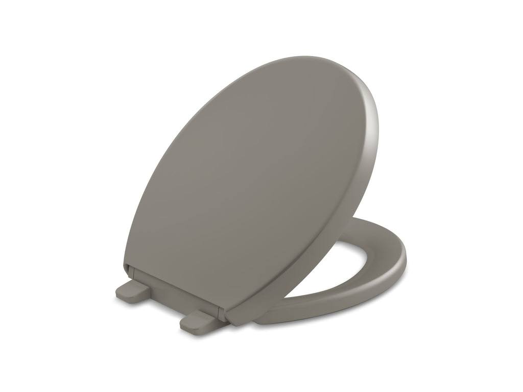 Kohler 4009-0 Reveal Quiet-Close with Grip-Tight Round-Front Toilet Seat- White