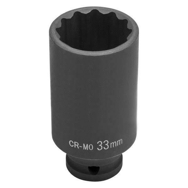 OEMTOOLS 27326 12 Pt. Axle Nut Socket 33 mm