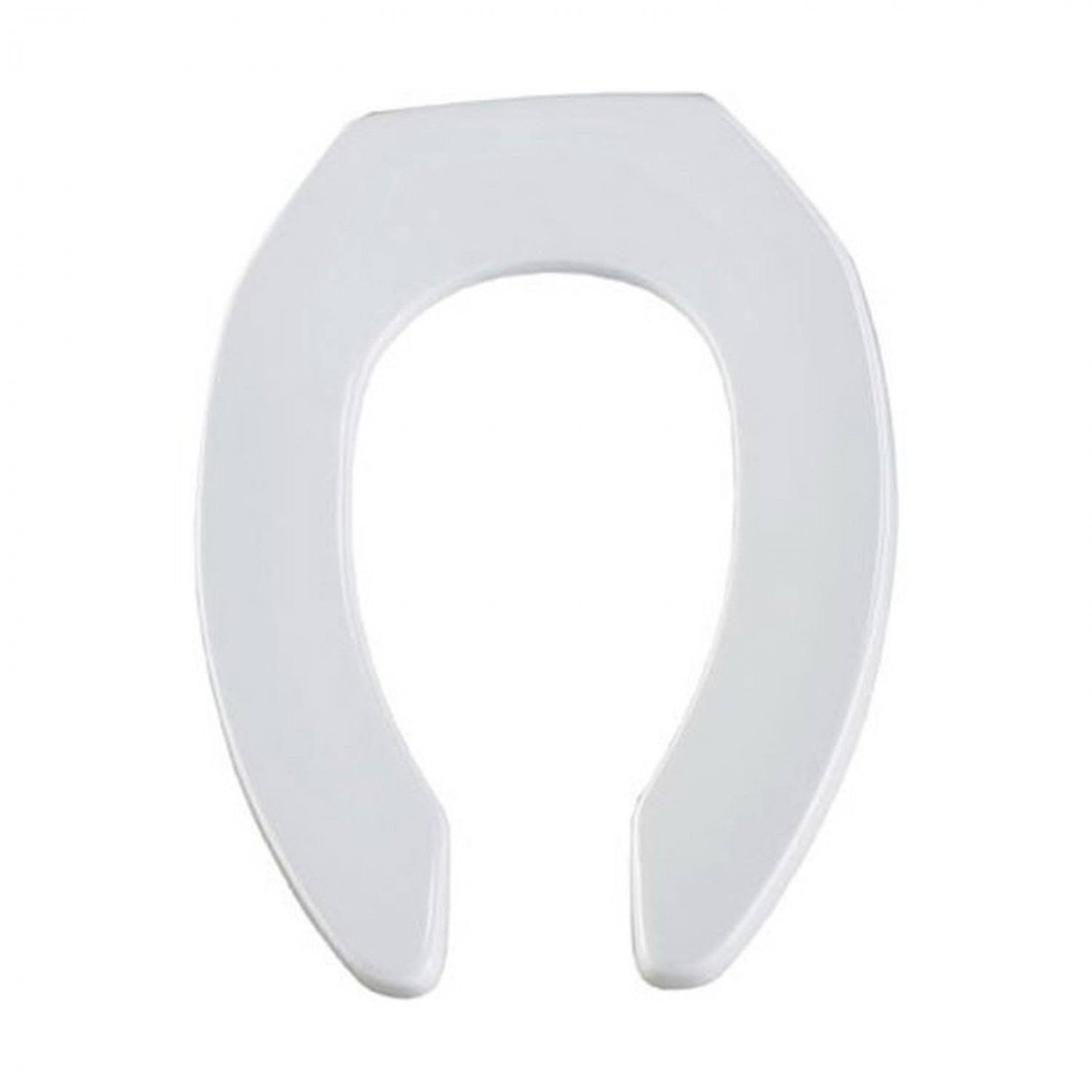 Bemis 1955CT 000 Commercial Plastic Open Front Toilet Seat with STA-TITE