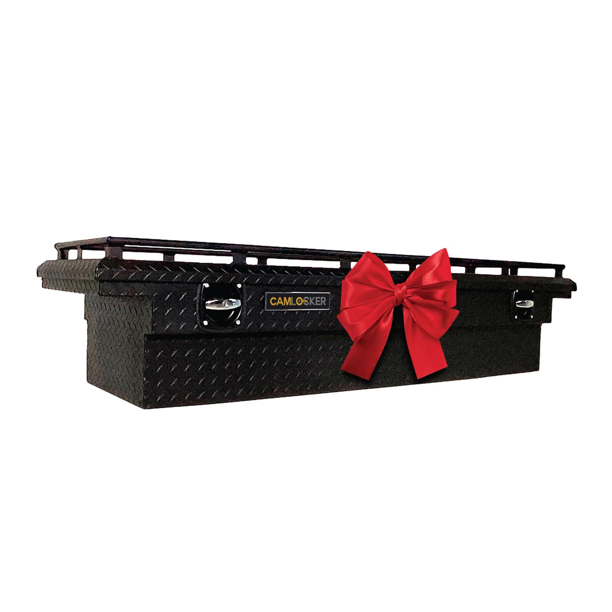 CamLocker S71LPRLMB Crossover Tool Box 71 inch Low Profile Matte Black Aluminum with Rail