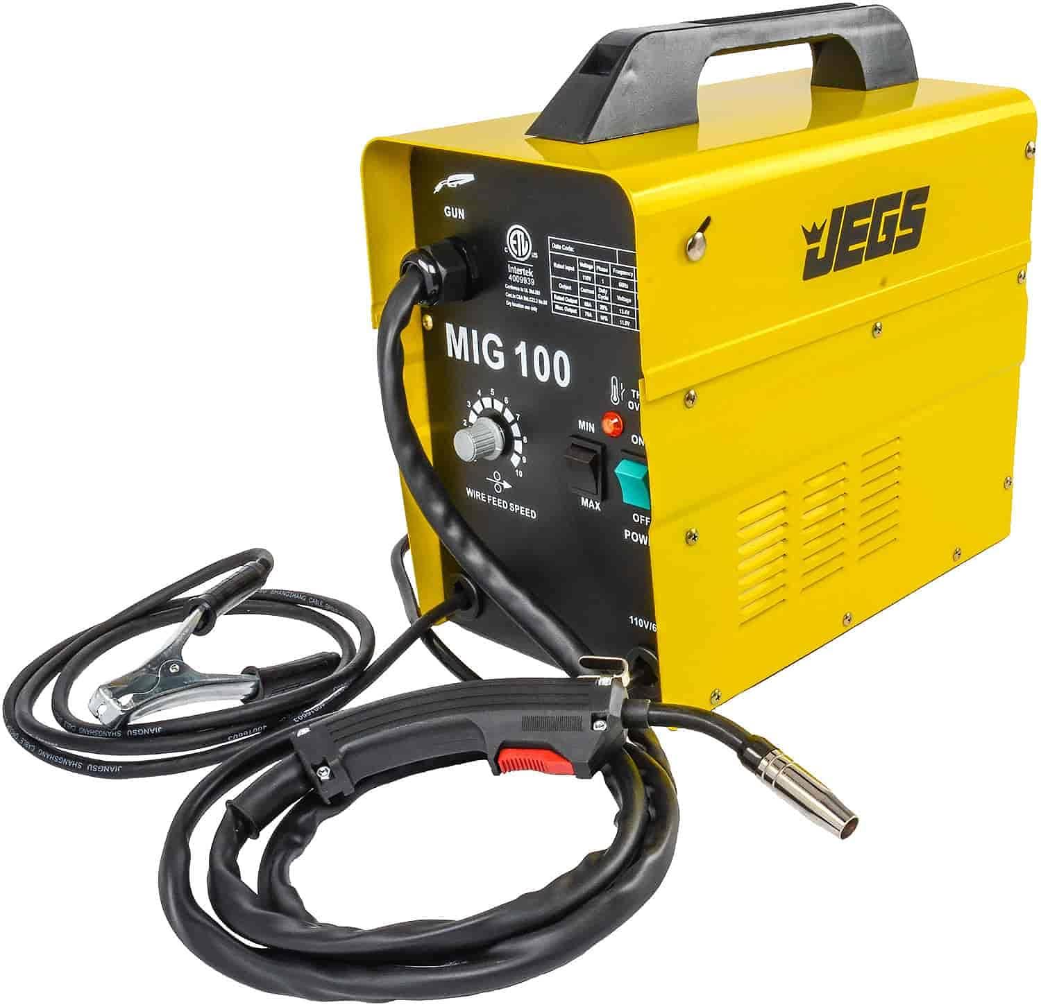 JEGS 81540 MIG 100 Gasless Wire Welder [110V AC]