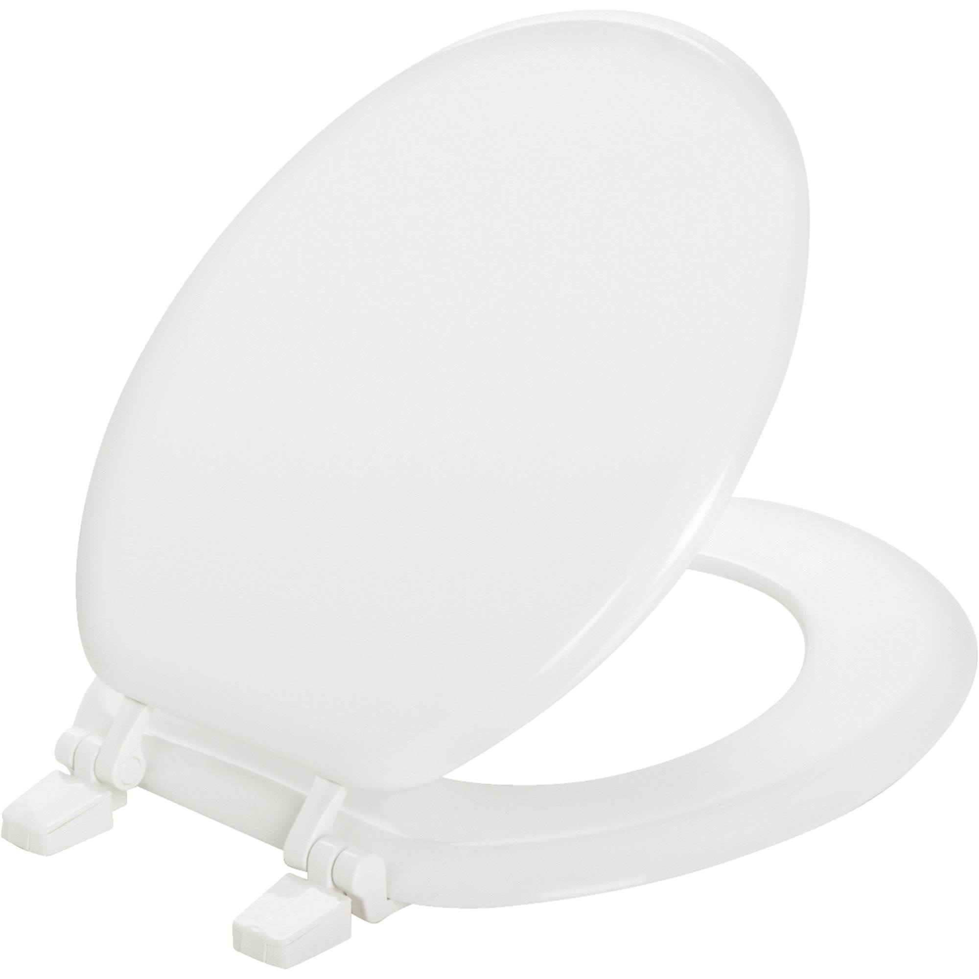 Mayfair Wood Toilet Seat Round White 66Tt-000
